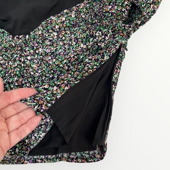 ASTR The Label Livie Floral Ruched Smocked Sleeve Top Sweetheart Neck SZ XS NWT - Picture 5 of 12